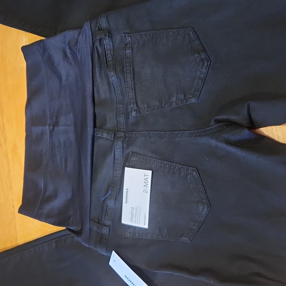 Womens Sonoma Maternity Jeggings Black sz 2